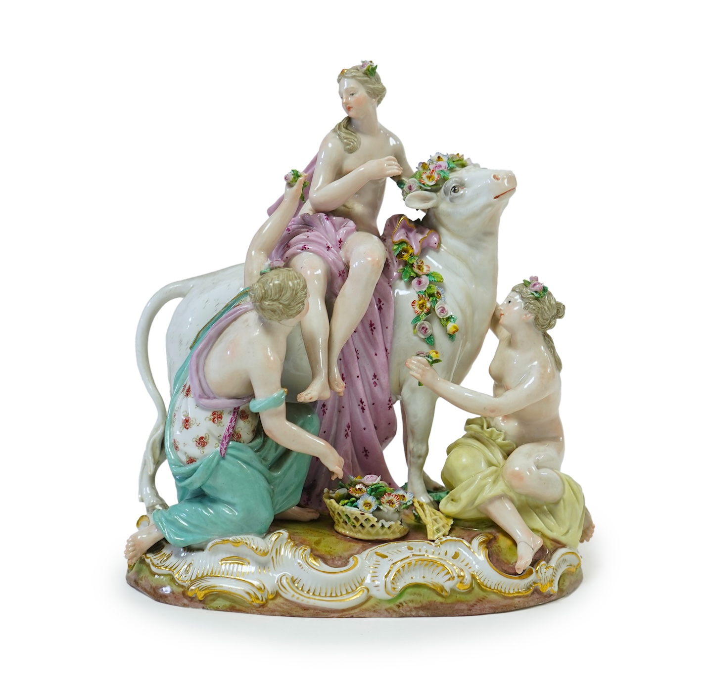 A Meissen group of Europa and the Bull, late 19th century